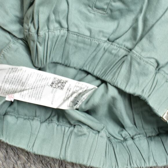 Guess Women's Size S Basic Crop Jacket Green Cotton Blend Zip Solid Long Sleeve - Picture 5 of 8